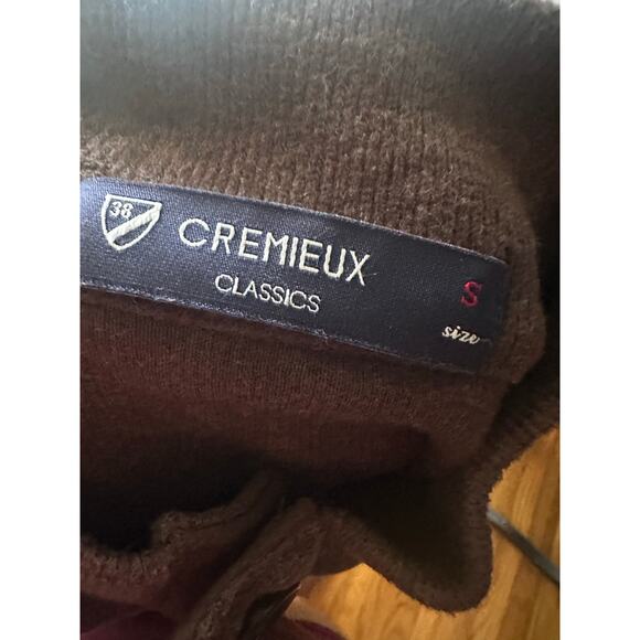 Cremieux Classic Knit Sweater w/ Suede Elbow Patches – Brown - Picture 8 of 10